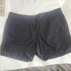 J Crew Shorts Sz 6 Preowned Black